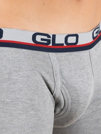 Cozi Glo Interlock Premium Combed Cotton Ultra Soft Outer Elastic Drawer - Grey Melange