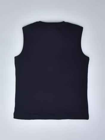 201 Premium Combed Cotton Sleeveless Tank Top - Navy Blue