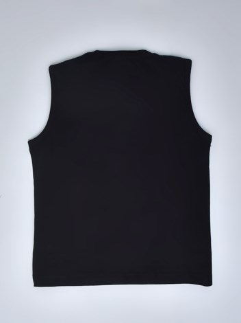 201 Premium Combed Cotton Sleeveless Tank Top - Black