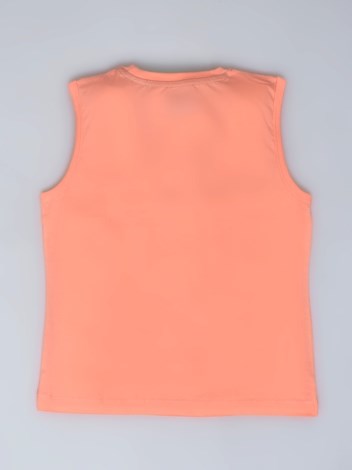 201 Premium Combed Cotton Sleeveless Tank Top - Peach