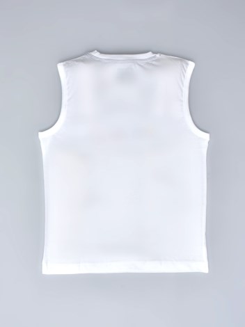 201 Premium Combed Cotton Sleeveless Tank Top - White