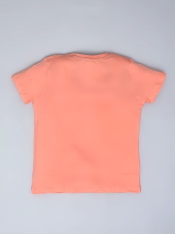 101 Premium Combed Cotton Half Sleeve T-shirt - Peach