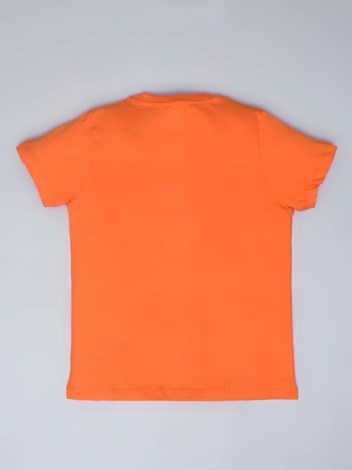 101 Premium Combed Cotton Half Sleeve T-shirt - Orange